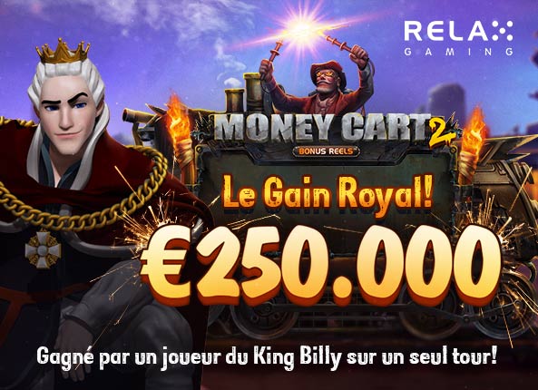 NEW KING BILLY RECORD: €250.000 WON ON A SINGLE SPIN!