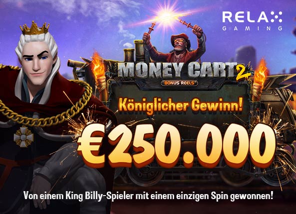 NEUER KING BILLY-REKORD: 250.000 € MIT EINEM EINZIGEN SPIN GEWONNEN!